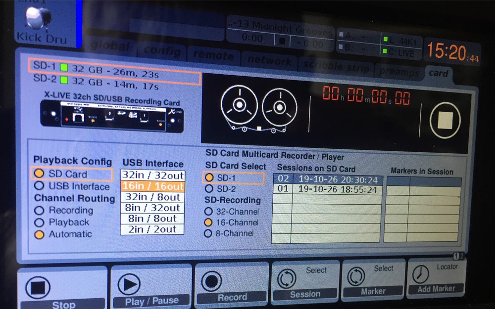 Multitrack Recording & Virtual Soundcheck mit dem Behringer X32