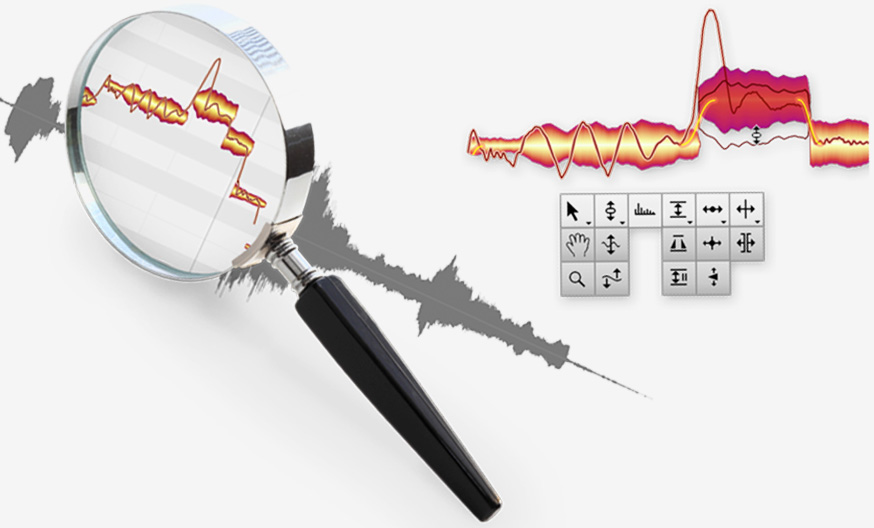 Die Noten werden in Melodyne als “Blobs” dargestellt. Mit diesen Blobs und den Melodyne-Werkzeugen Tonhöhe, Vibrato, Lautstärke, Sibilanten, Timing, Formanten und einigem mehr bearbeitest du die Töne deines Songs. / © Celemony