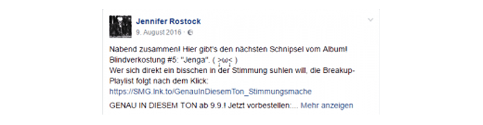Jennifer Rostock: Stimmungsmache in Form einer Spotify-Playlist / © Musik-Marketing.net