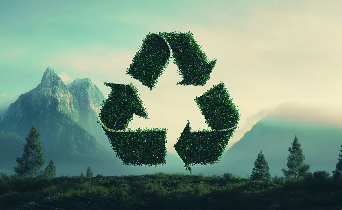Ein begehrtes Umweltsiegel – es sollte das Ziel der Menschheit sein: Klimafreundlich werden. © Michael de Groot, AI - generated
