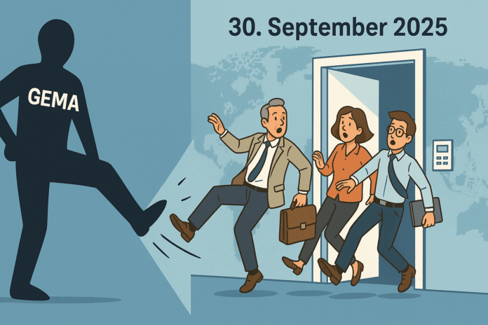 Gema entlässt seinen Außendienst