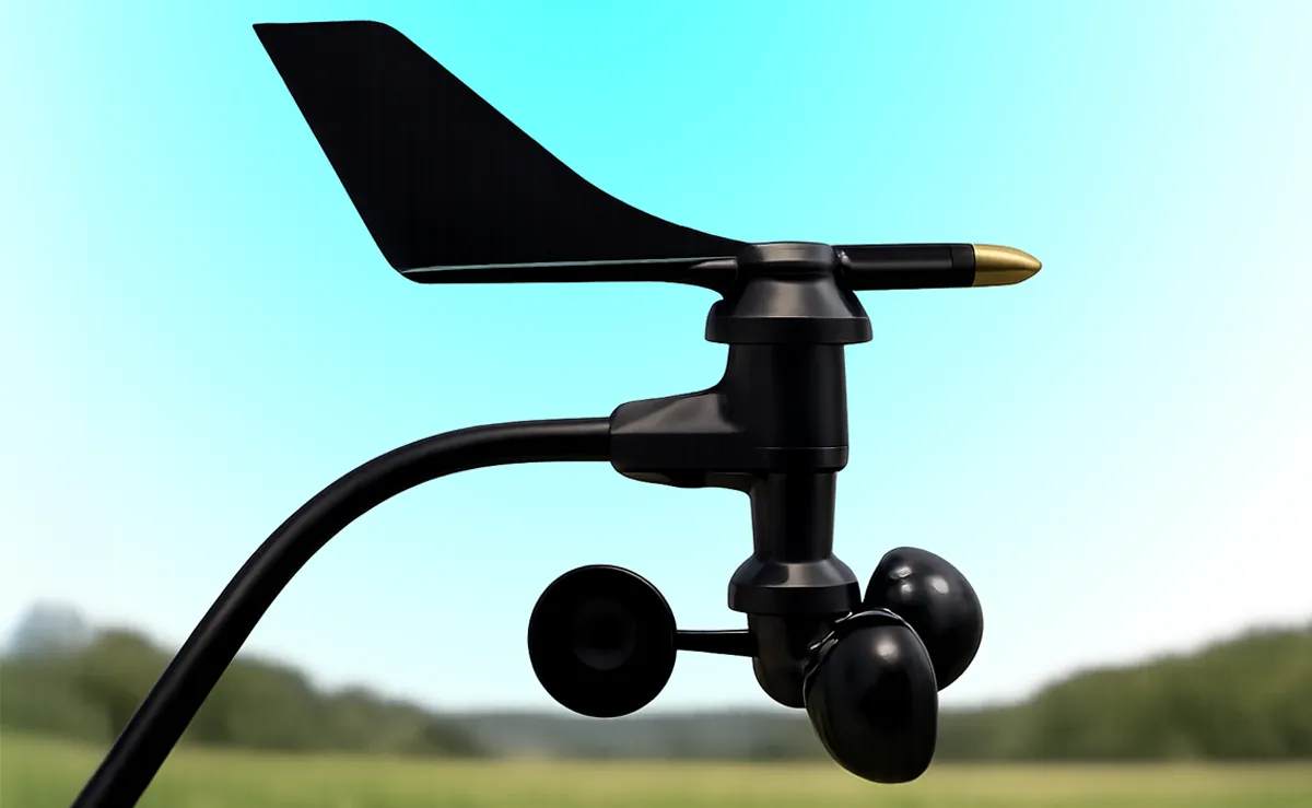 Anemometer (Windmesser) zur Messung der Geschwindigkeit eines Strömungsfeldes © KI-generiert, Engelmann Promotion