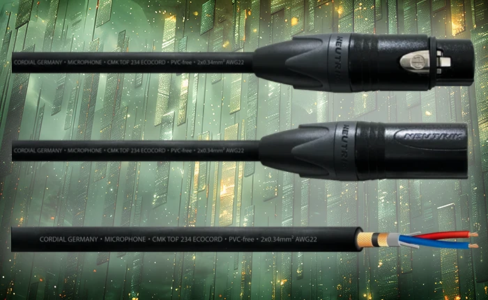 ECOCORD FM 234 TOP: Stecker und Kabel © Cordial Cable