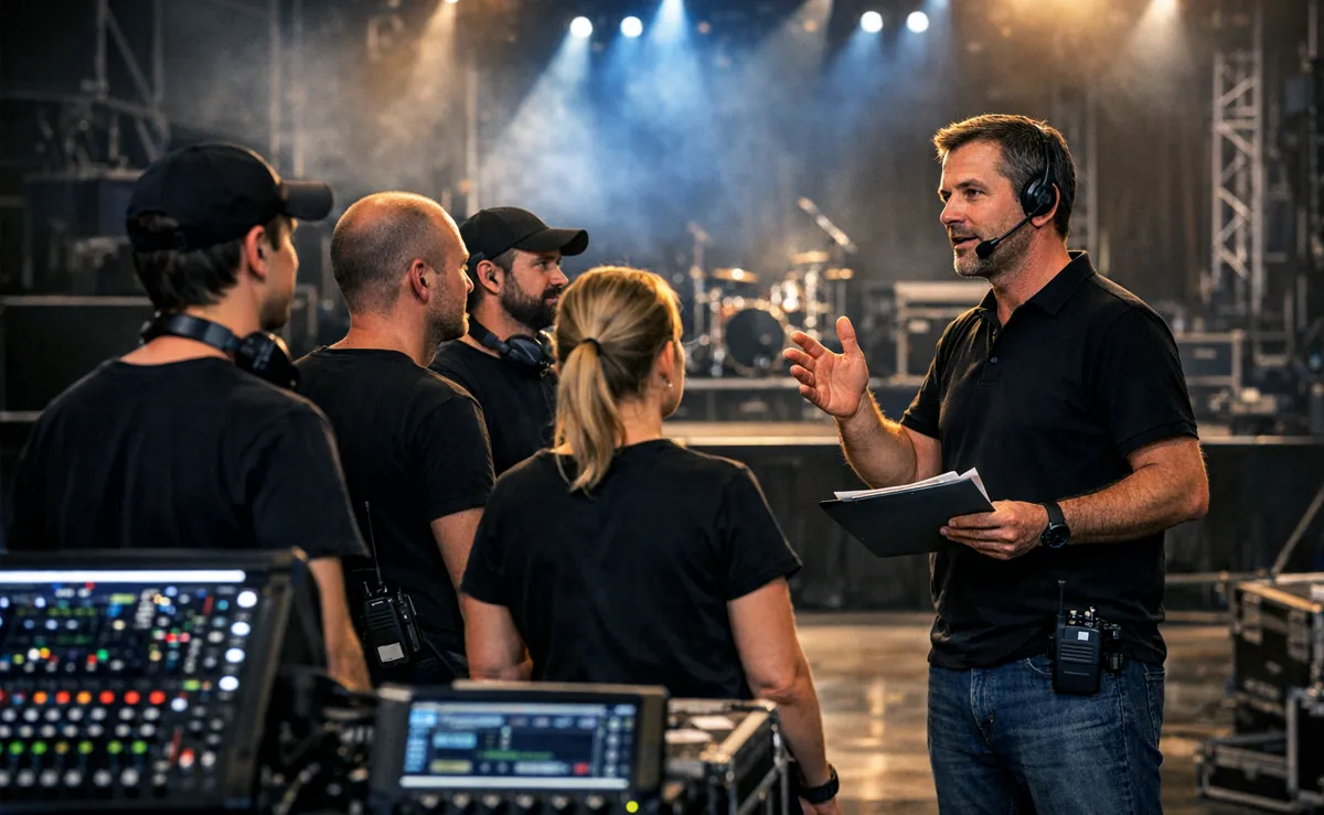 Teambesprechung bevor´s losgeht ... © Engelmann Promotion, KI-generiert