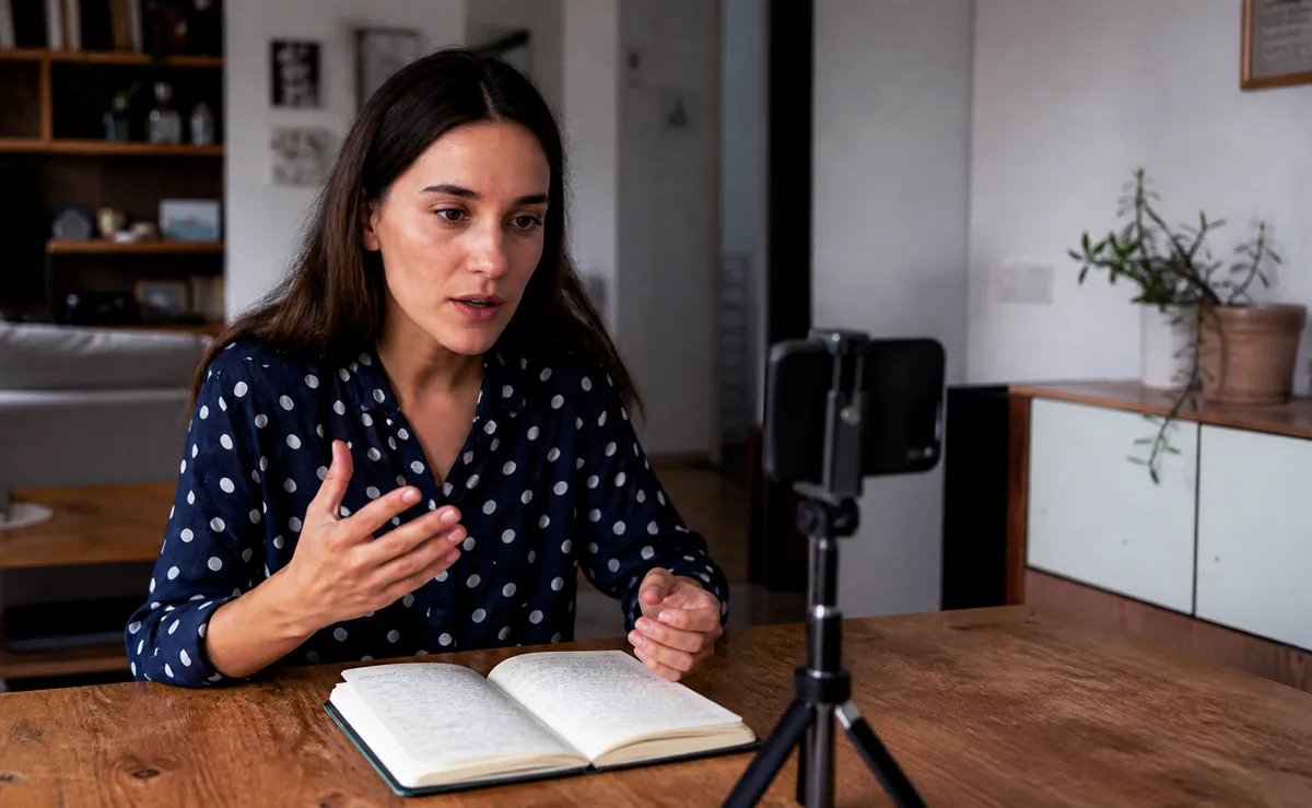 Home-Studio-Setup für YouTube oder Videocall … © KI-generiert, Engelmann Promotion