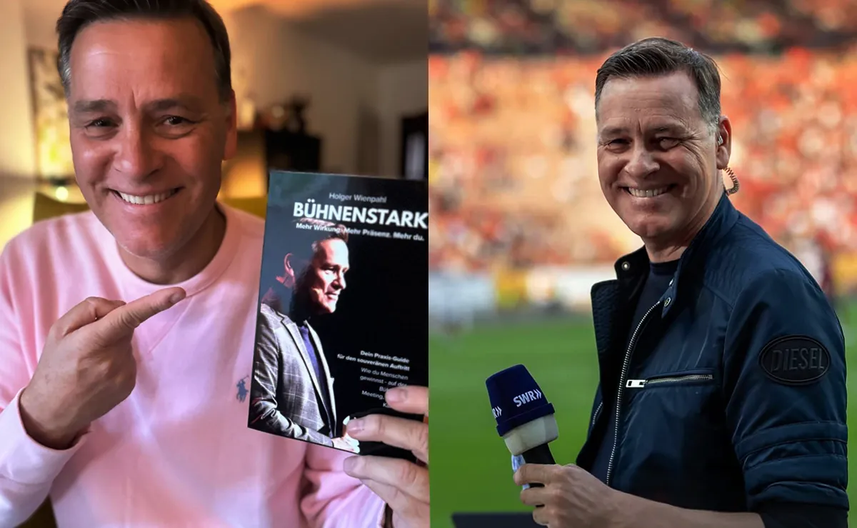Holger Wienpahl stellt sein Buch vor / als Sportmoderator © Holger Wienpahl