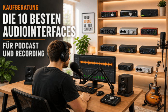 Die 10 besten Audio Interfaces für Podcast und Recording
