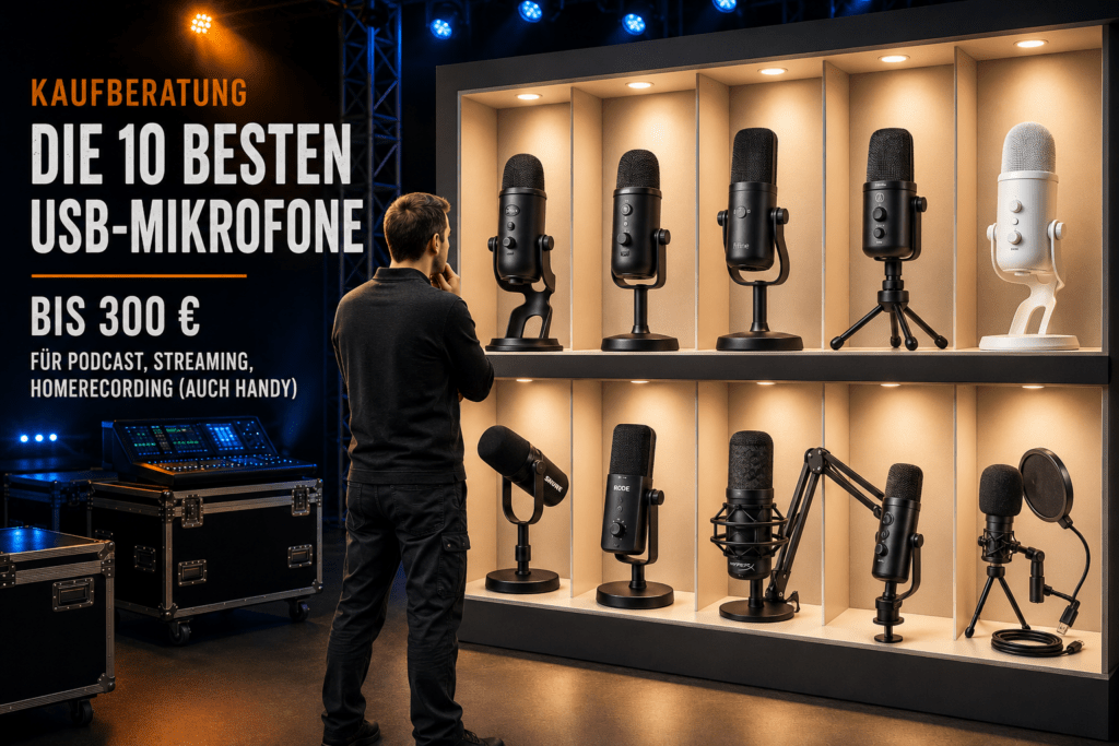 Die 10 besten USB-Mikrofone bis 300 Euro