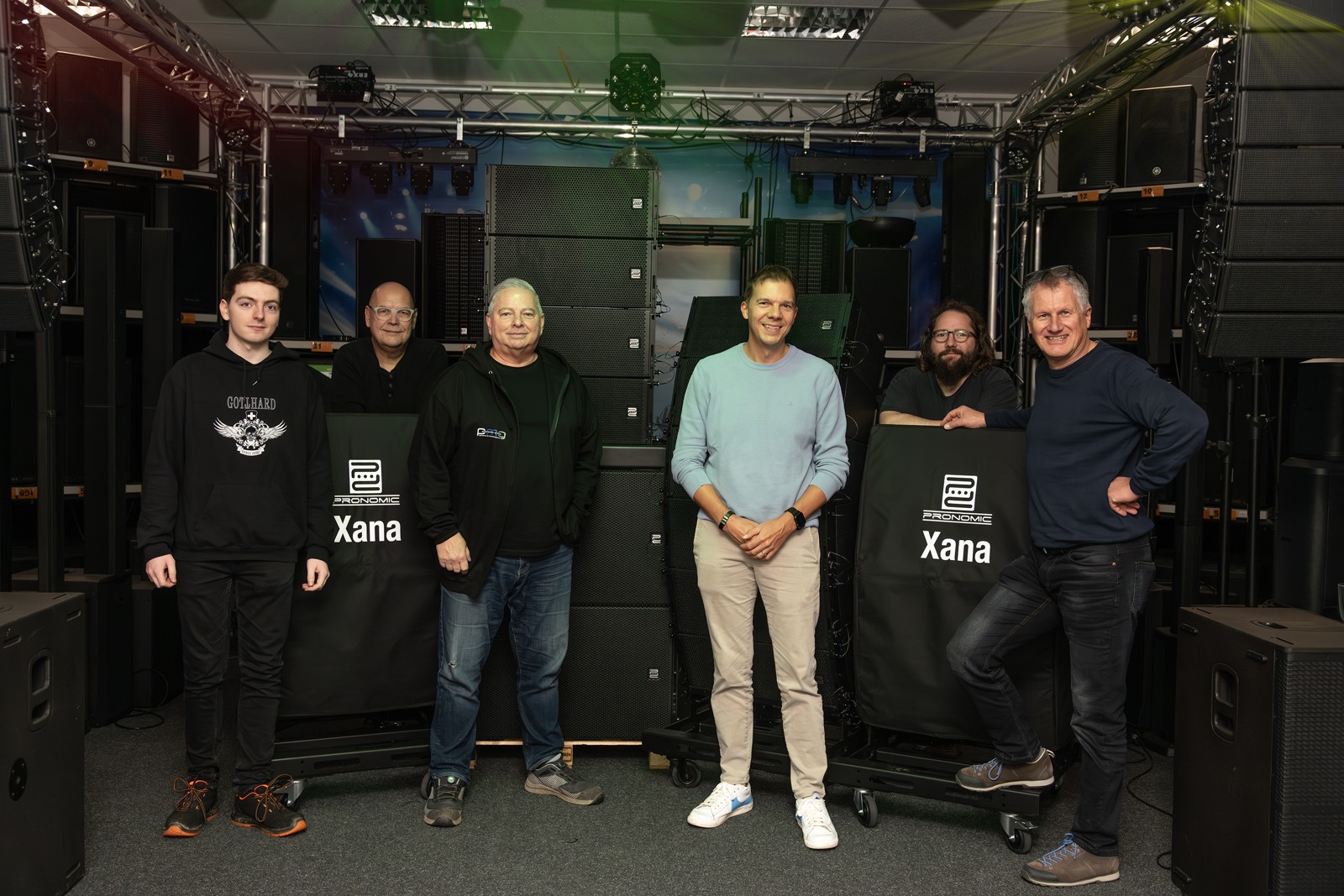 Ernst Seider und das Team im XANA-Showroom