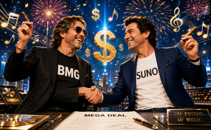 BMG-Suno Deal_StageAID, KI generiert