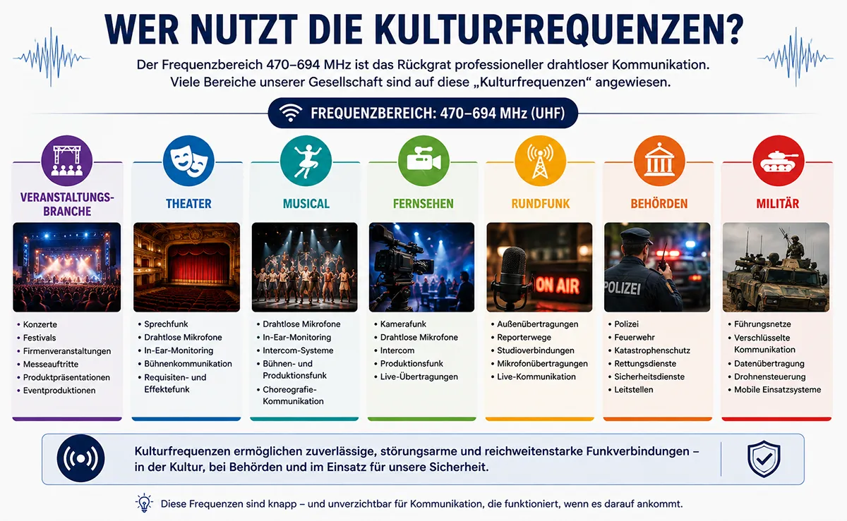 Momentane Nutzer der Kulturfrequenzen © KI-generiert, Engelmann Promotion