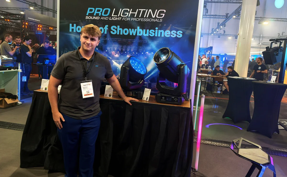 Moving Heads am Stand von Pro Lighting © Engelmann Promotion