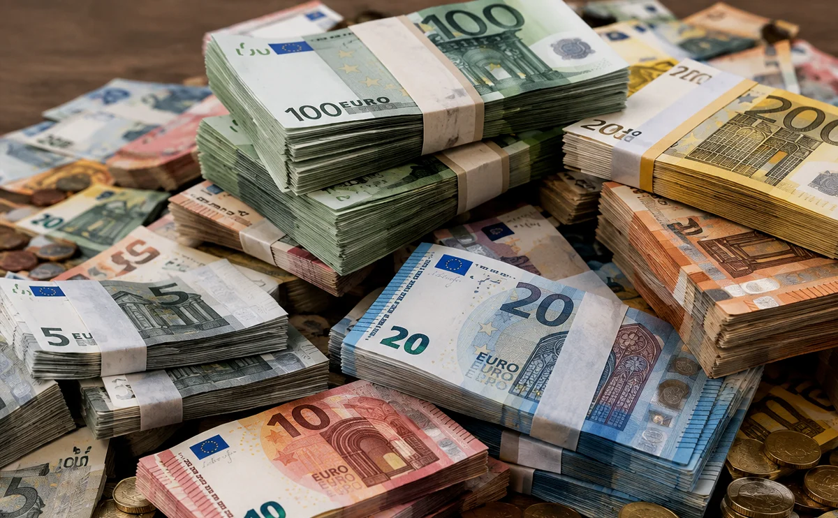 Ein Haufen Geld: Die Gage, wie sie bei Katy Perry aussehen dürfte &copy;&nbsp;KI-generiert&nbsp;Andy&nbsp;C.