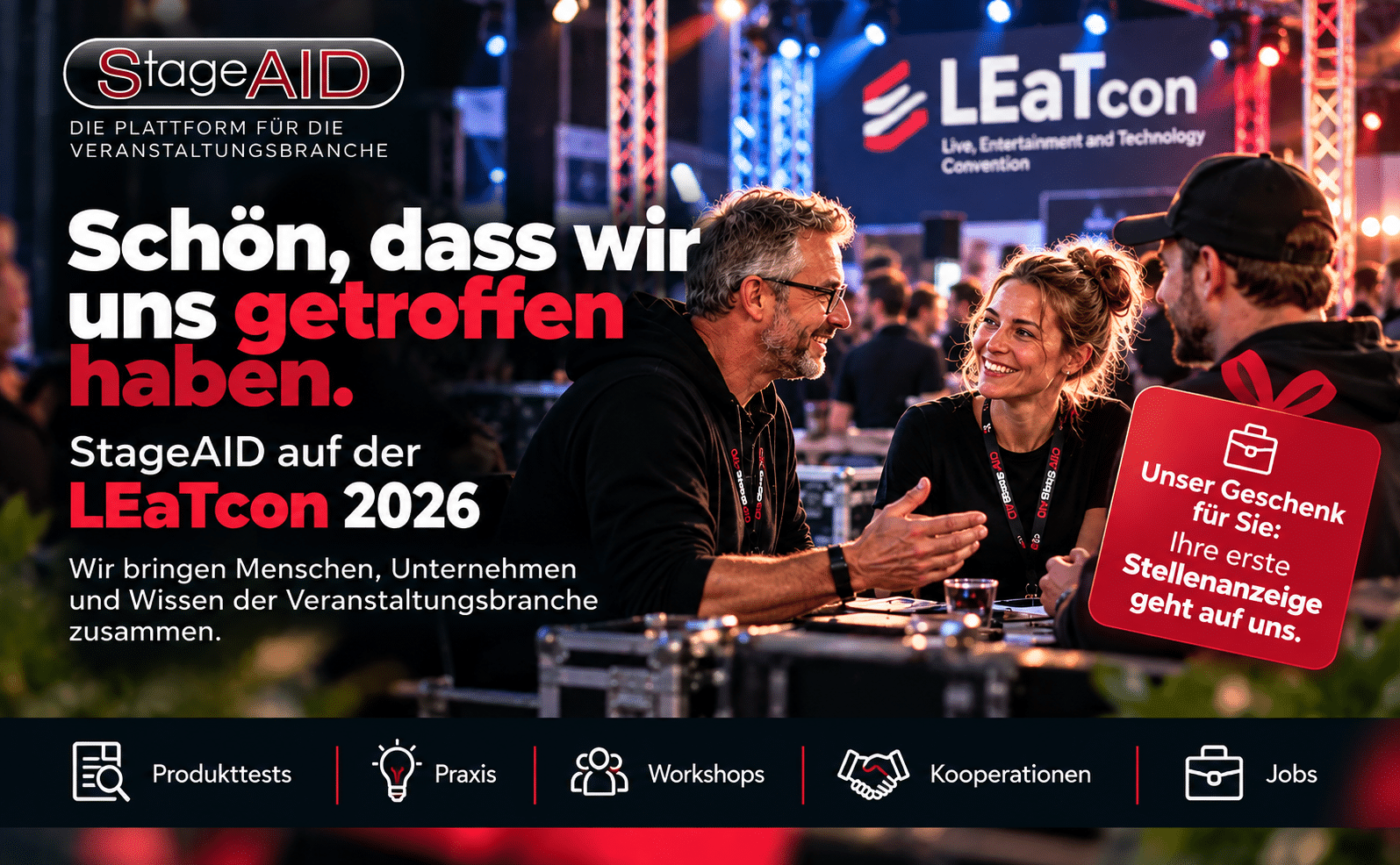 StageAID ist Medienpartner der LEaT con 2026 (KI-generierte Illustration)